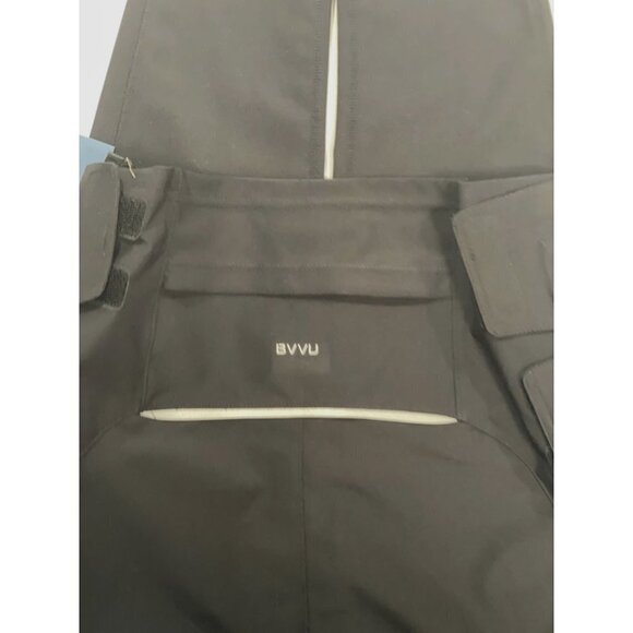 BVVU Womens High-Waisted Sauna Pants Large Black Silver Workout Fat-Burner NWT - Picture 8 of 16